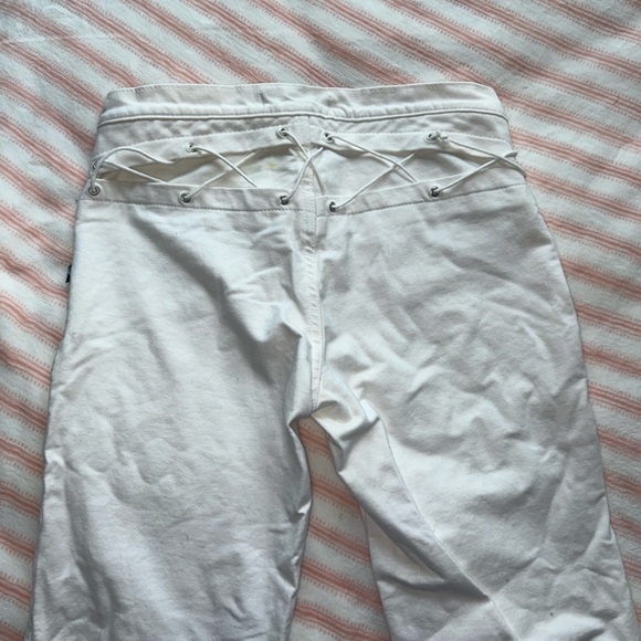 Low Waist White Big Vai Jeans - Picture 2 of 7